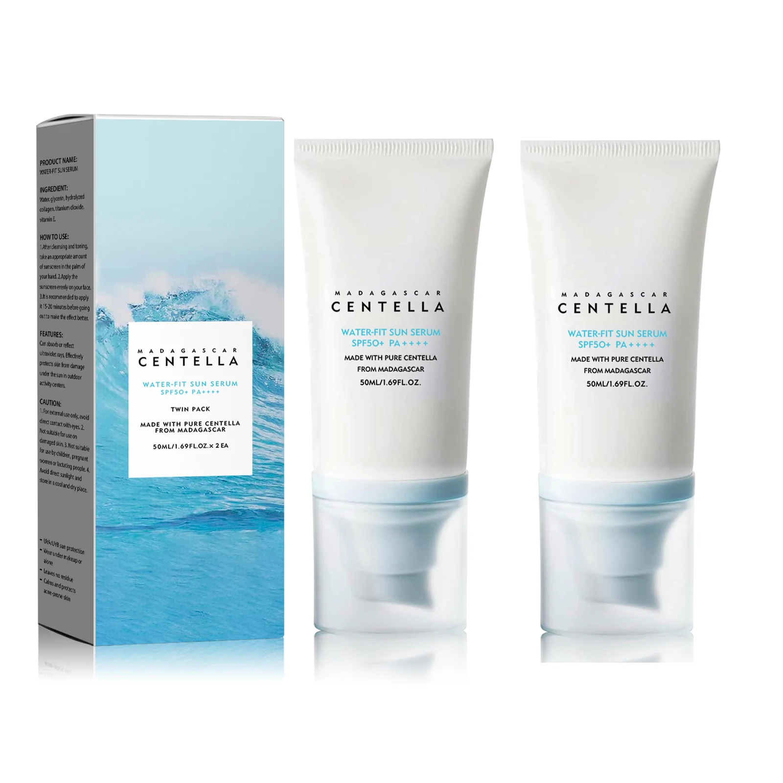 Skincare Basic - 2/1 قطعة SPF50 + كريم وقاية