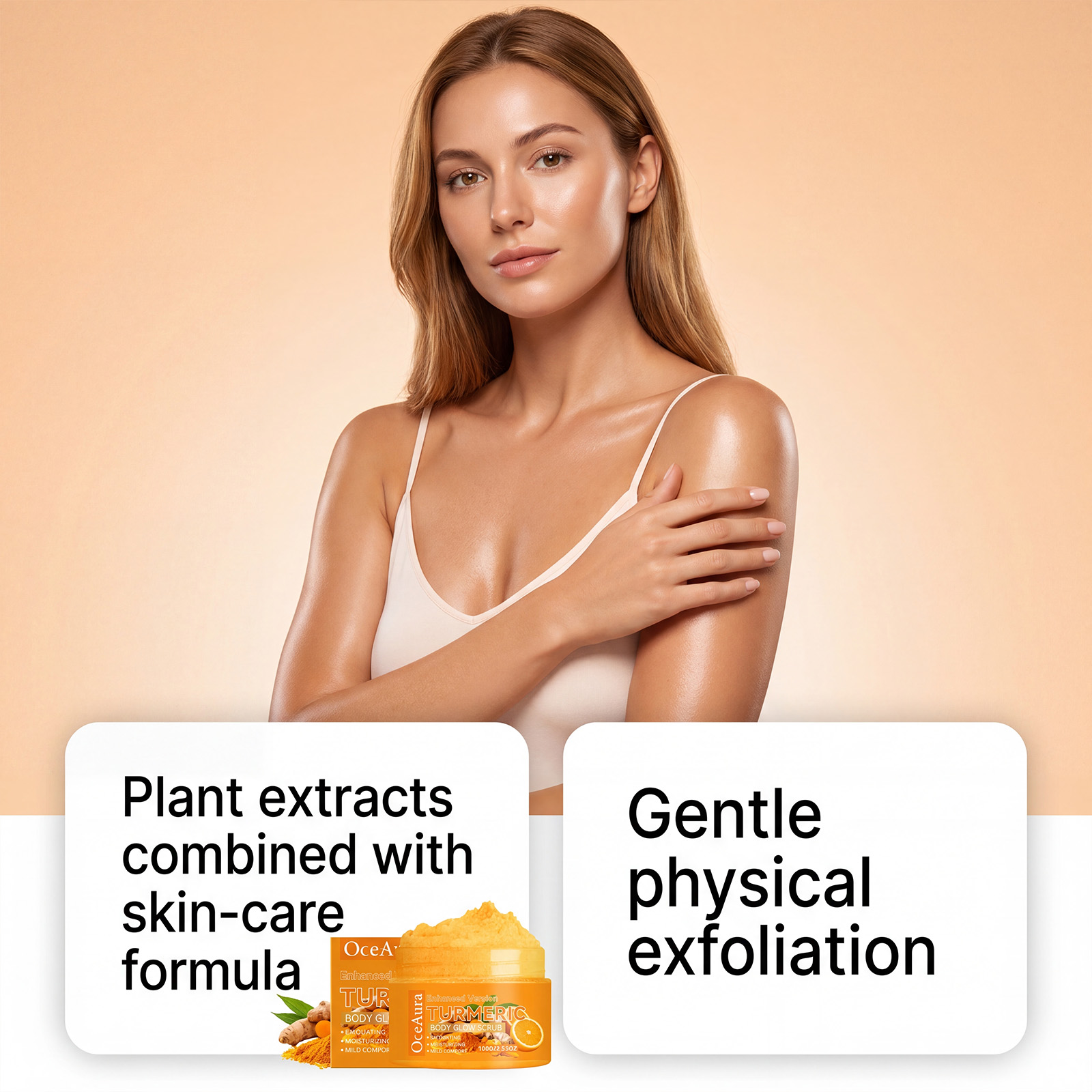 مقشر الجسم بالكركم لتفتيح البش - مراجعة Skincare Glow وسعره