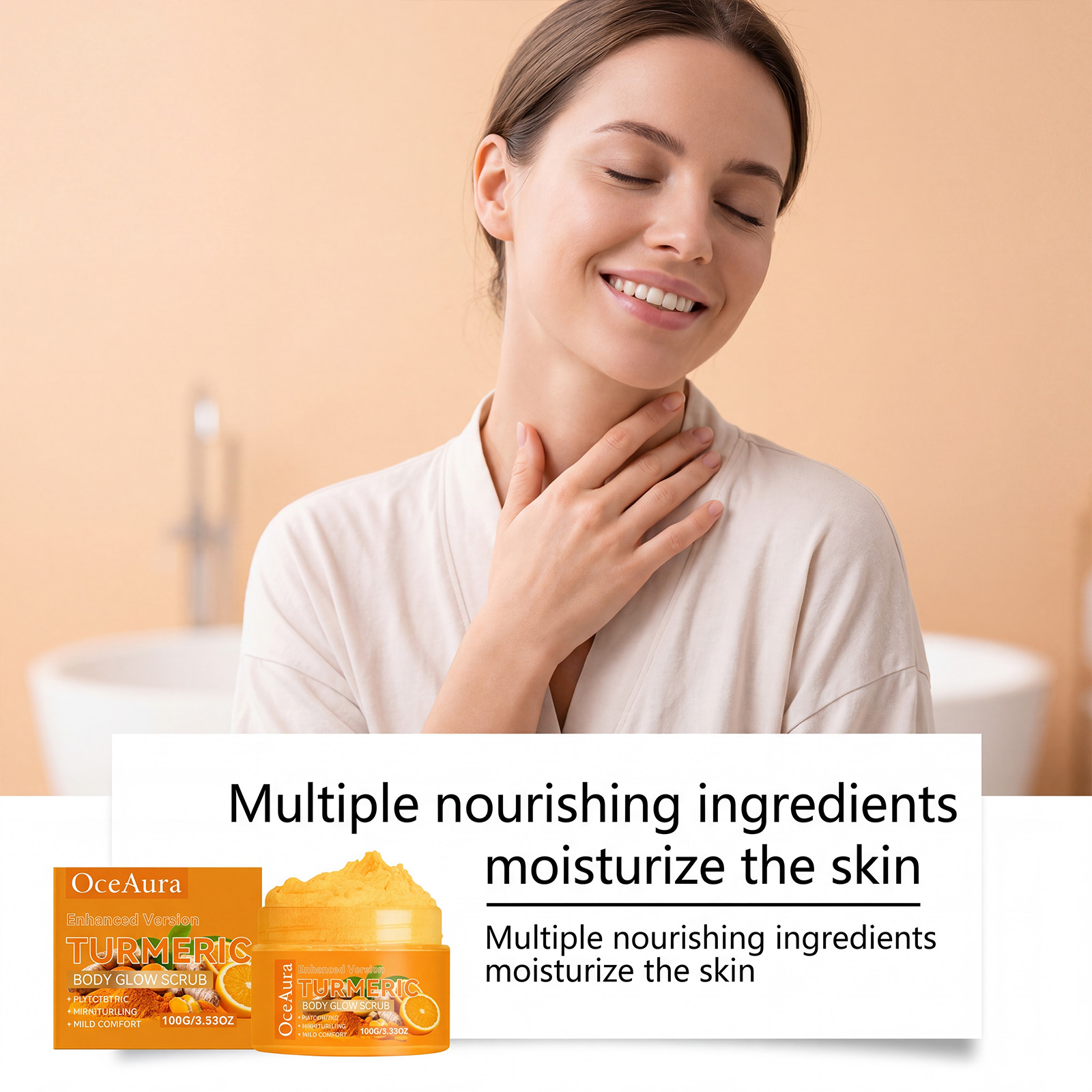 مقشر الجسم بالكركم لتفتيح البش - مراجعة Skincare Glow وسعره