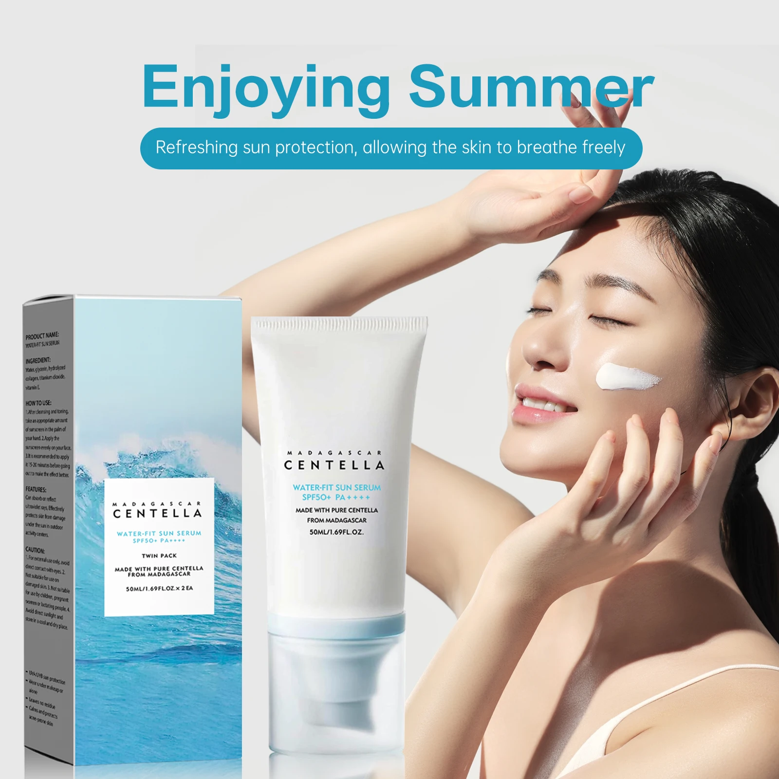 2/1 قطعة SPF50 + كريم وقاية من - مراجعة Skincare Basic وسعره