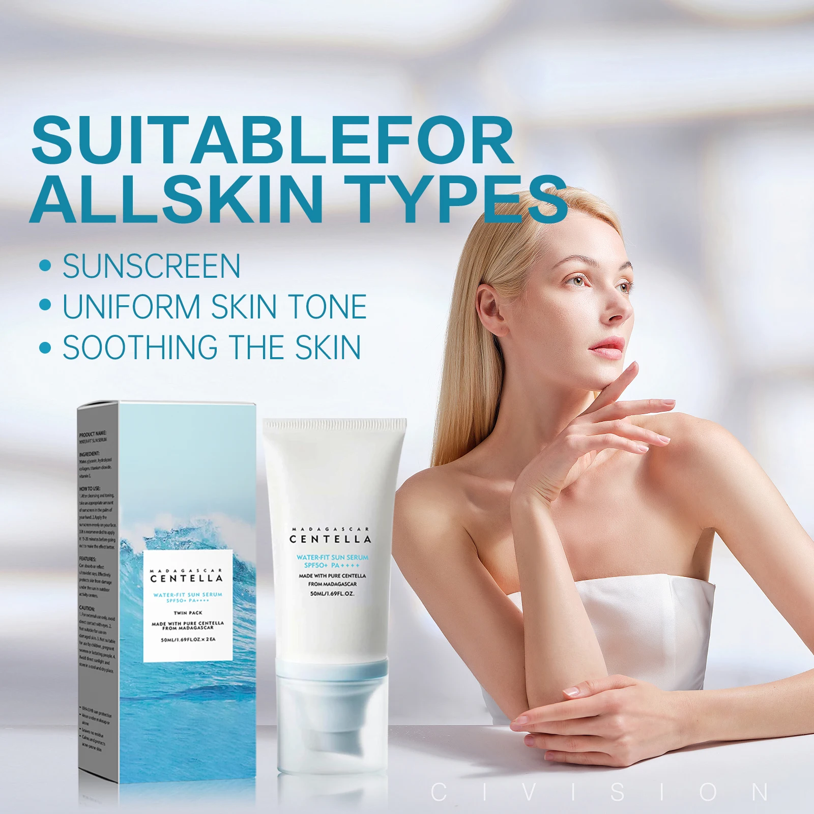 2/1 قطعة SPF50 + كريم وقاية من - مراجعة Skincare Basic وسعره